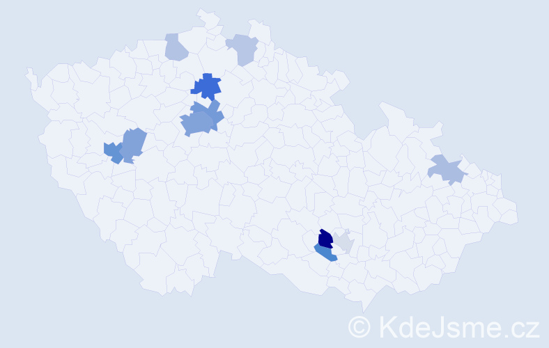 Příjmení: 'Sandu', počet výskytů 30 v celé ČR