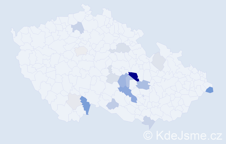 Příjmení: 'Simajchl', počet výskytů 39 v celé ČR