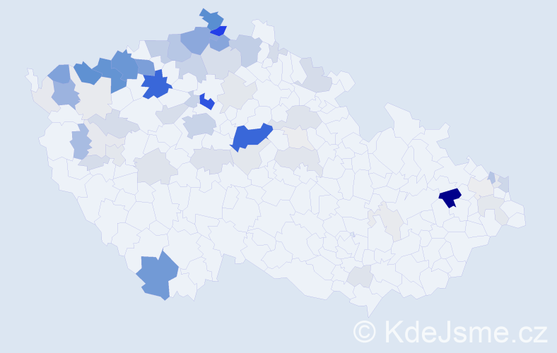 Příjmení: 'Surmaj', počet výskytů 329 v celé ČR