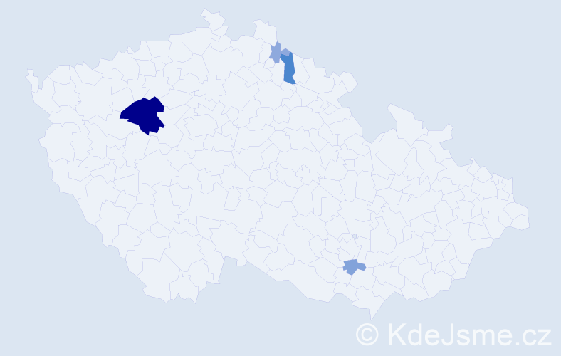 Příjmení: 'Borseková', počet výskytů 15 v celé ČR