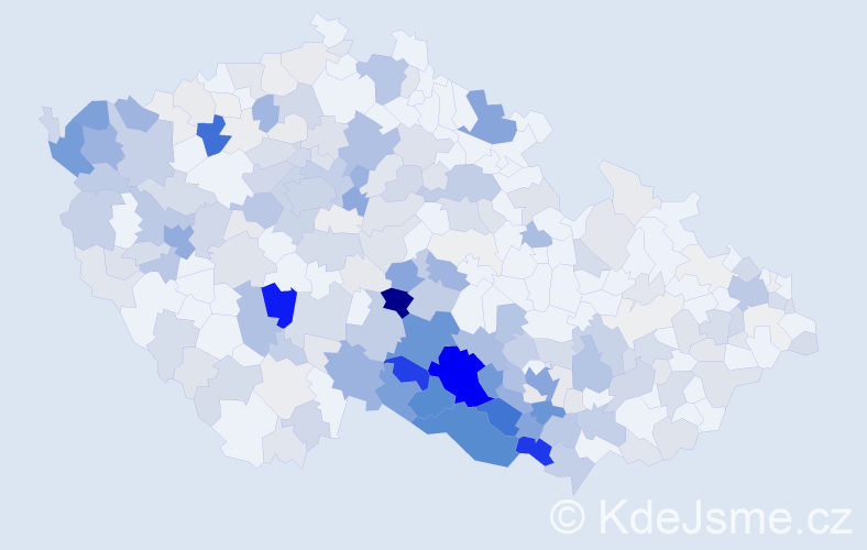 Příjmení: 'Hrůzová', počet výskytů 1157 v celé ČR