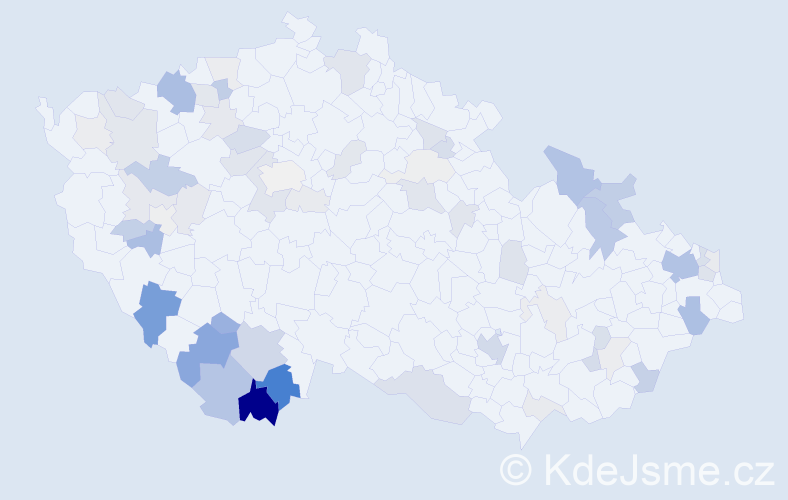 Příjmení: 'Ferenčík', počet výskytů 182 v celé ČR