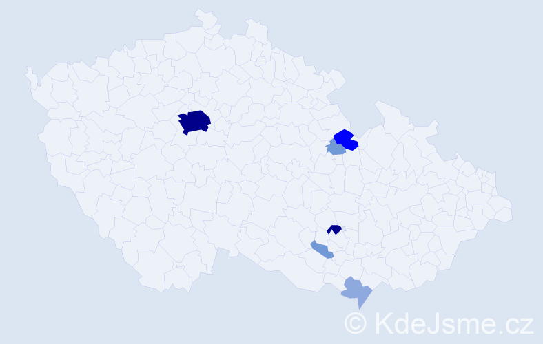 Příjmení: 'Šroller', počet výskytů 21 v celé ČR