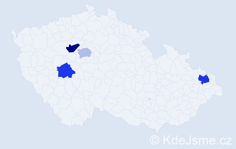 Příjmení: 'Zulák', počet výskytů 8 v celé ČR