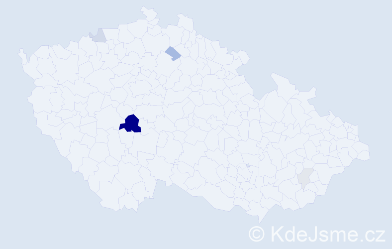 Příjmení: 'Guąáš', počet výskytů 12 v celé ČR