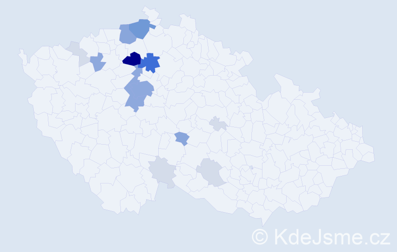 Příjmení: 'Dyrynk', počet výskytů 58 v celé ČR
