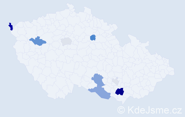 Příjmení: 'Stroh', počet výskytů 16 v celé ČR