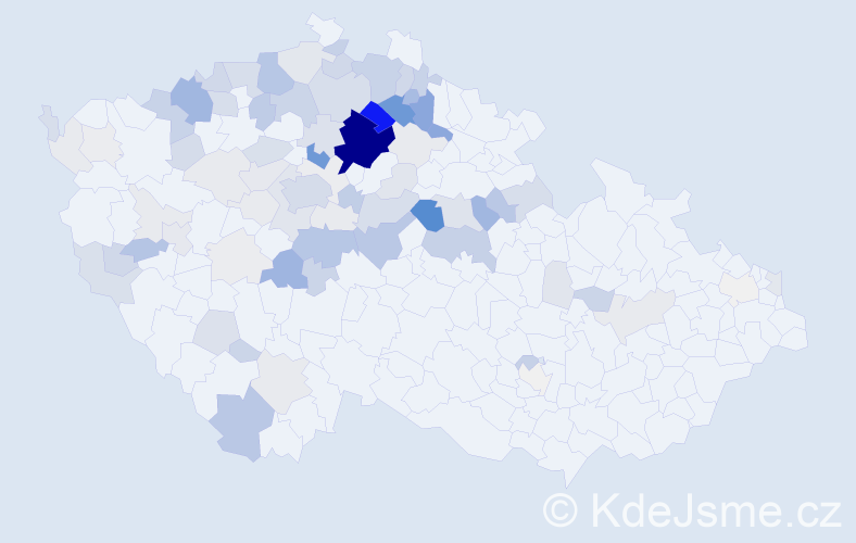 Příjmení: 'Dlasková', počet výskytů 362 v celé ČR