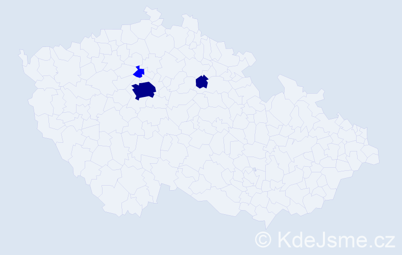 Příjmení: 'Zůrová', počet výskytů 5 v celé ČR