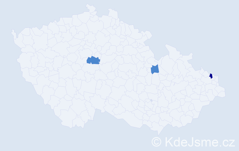 Příjmení: 'Blahušiaková', počet výskytů 5 v celé ČR
