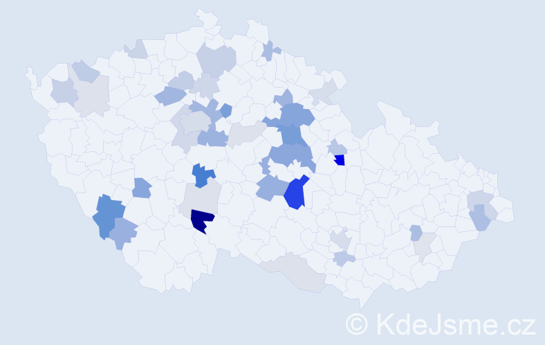 Příjmení: 'Imramovská', počet výskytů 104 v celé ČR