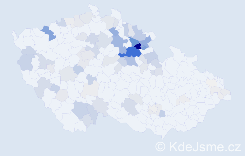 Příjmení: 'Voltr', počet výskytů 265 v celé ČR