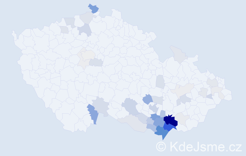 Příjmení: 'Holešinská', počet výskytů 179 v celé ČR