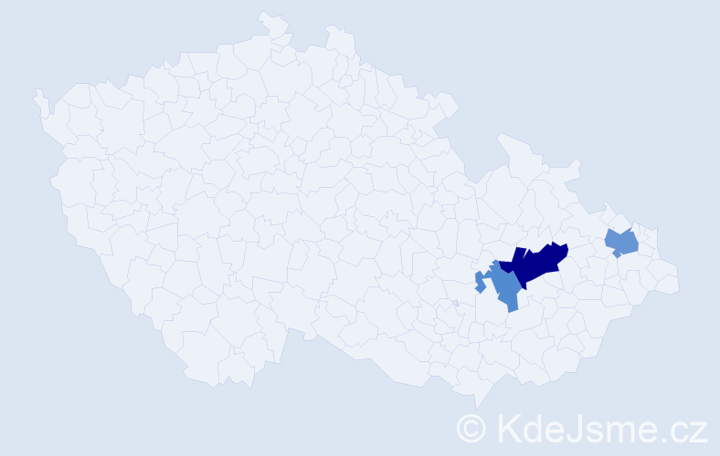 Příjmení: 'Lulovičová', počet výskytů 6 v celé ČR