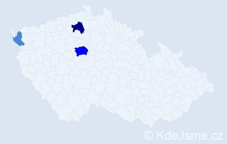 Příjmení: 'Brandon', počet výskytů 6 v celé ČR