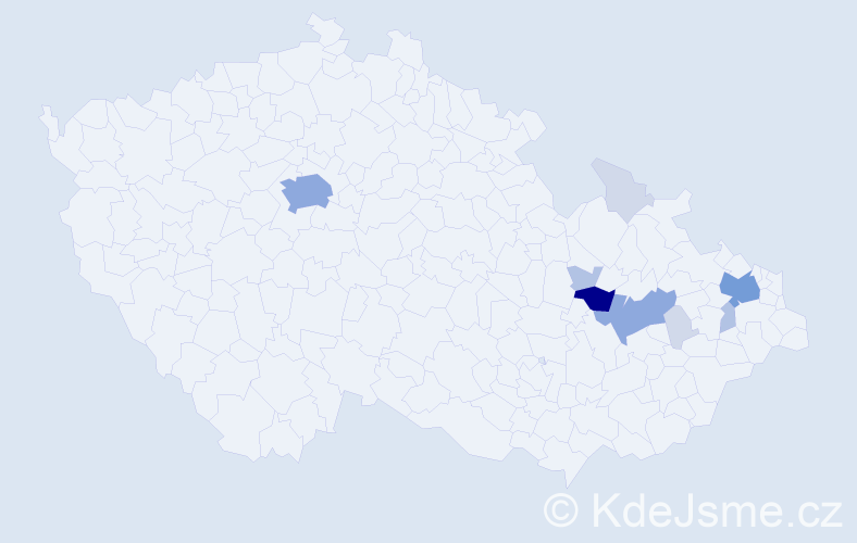 Příjmení: 'Maksantová', počet výskytů 33 v celé ČR