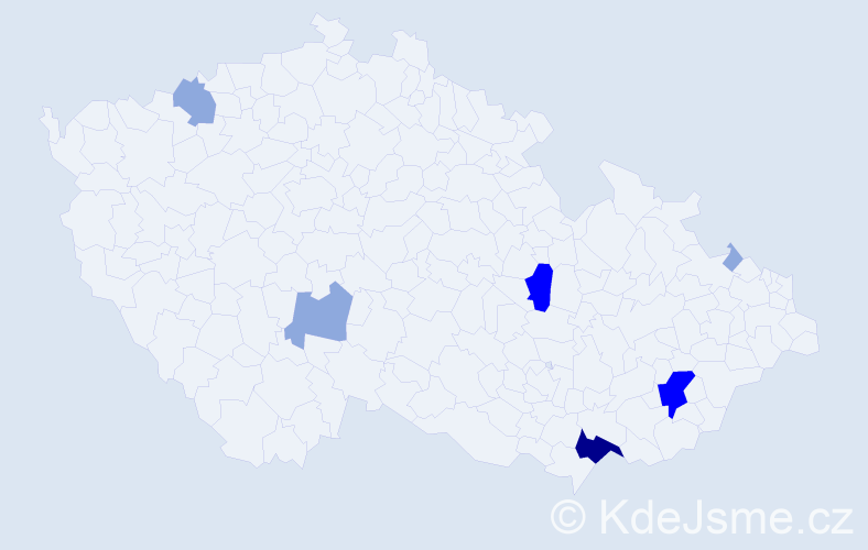 Příjmení: 'Barinková', počet výskytů 16 v celé ČR