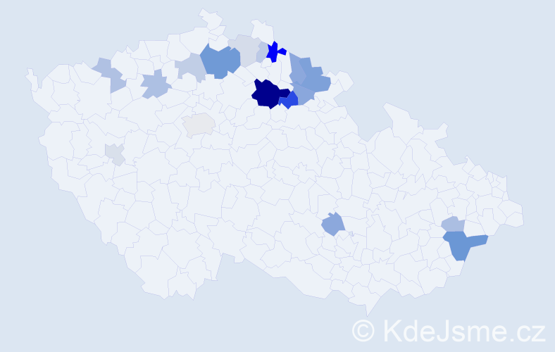Příjmení: 'Enge', počet výskytů 36 v celé ČR
