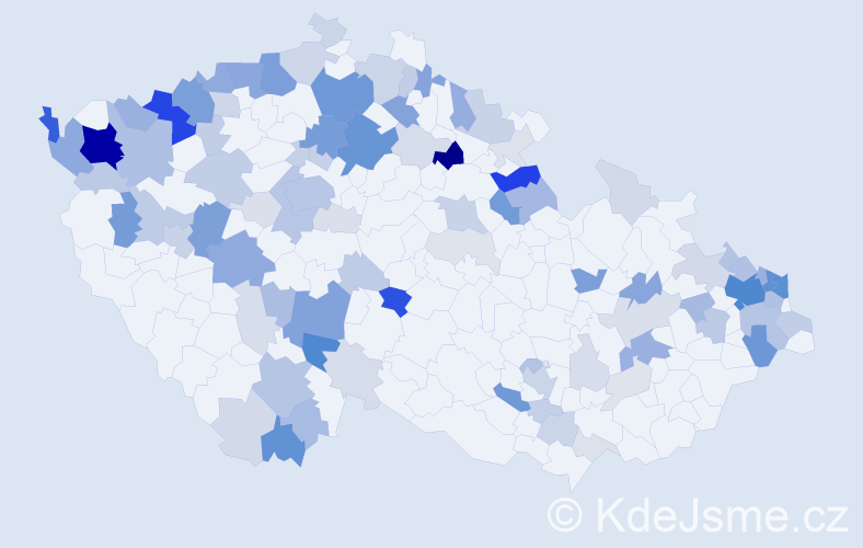 Příjmení: 'Balogh', počet výskytů 341 v celé ČR