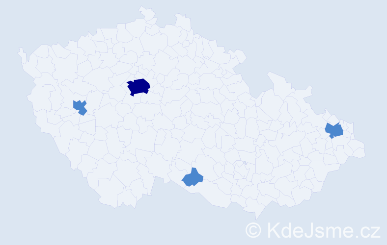 Příjmení: 'Terletska', počet výskytů 6 v celé ČR