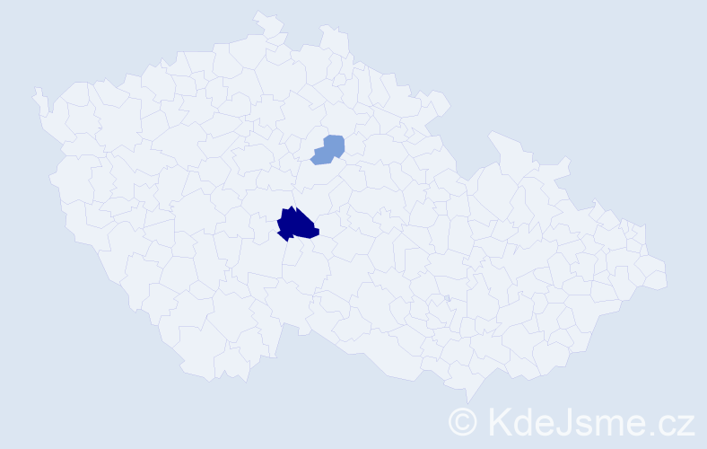 Příjmení: 'Podhacký', počet výskytů 4 v celé ČR