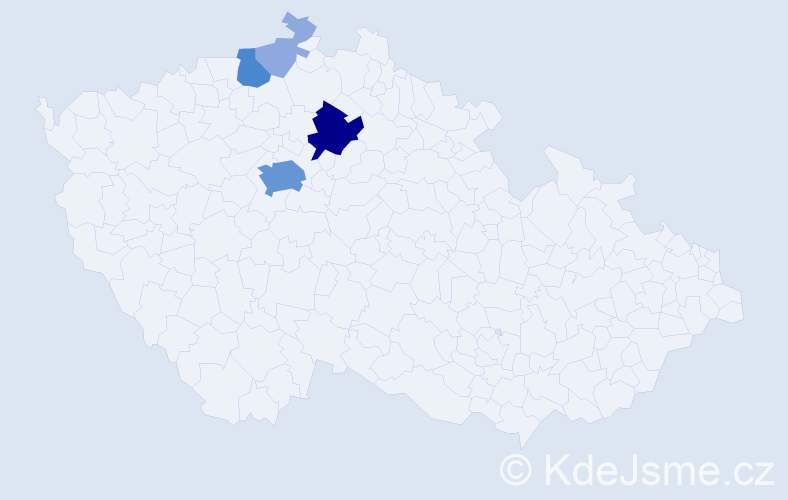 Příjmení: 'Kaulfus', počet výskytů 17 v celé ČR