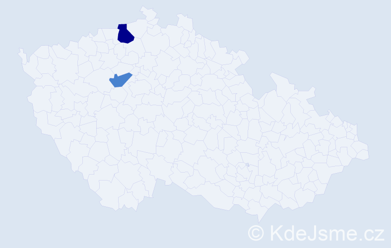 Příjmení: 'Bendlmajerová', počet výskytů 3 v celé ČR