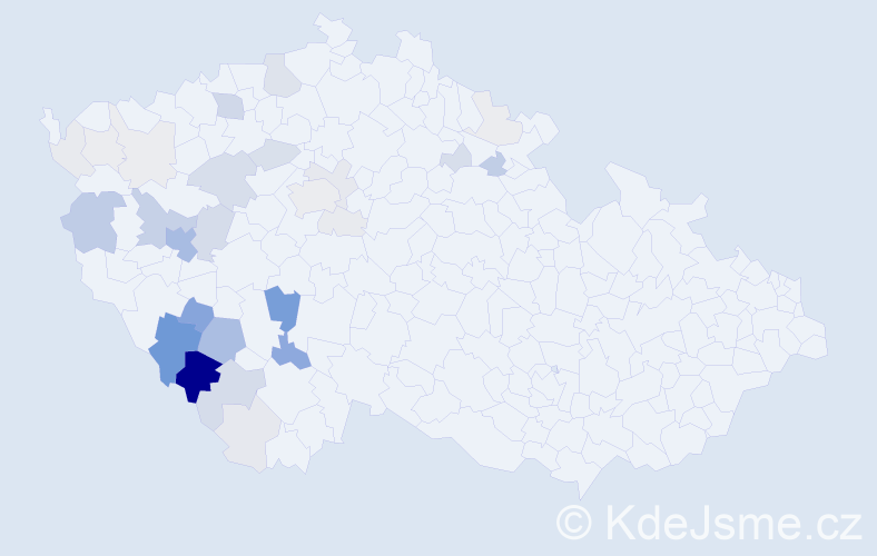 Příjmení: 'Polata', počet výskytů 114 v celé ČR