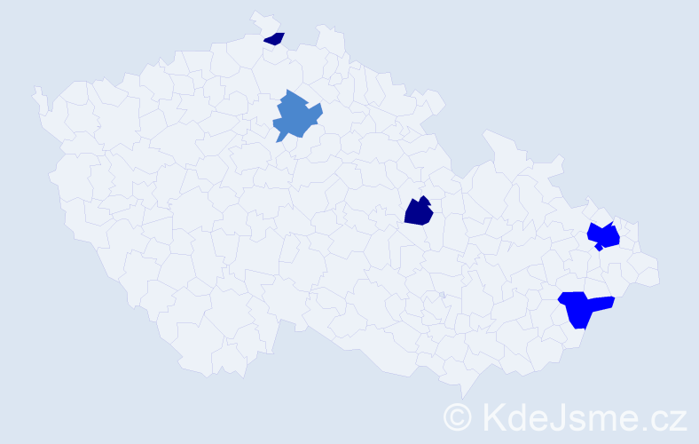 Příjmení: 'Matoš', počet výskytů 11 v celé ČR