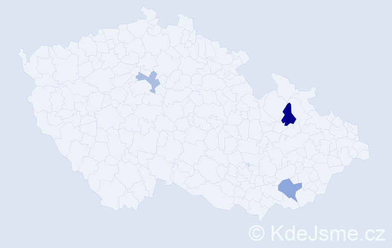 Příjmení: 'Egida', počet výskytů 8 v celé ČR