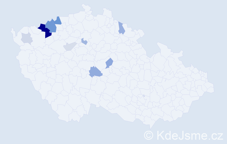Příjmení: 'Linz', počet výskytů 23 v celé ČR