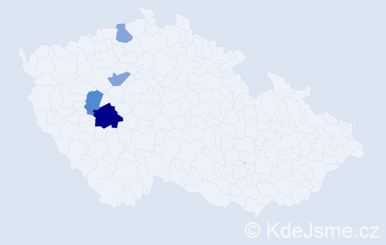 Příjmení: 'Weidling', počet výskytů 6 v celé ČR