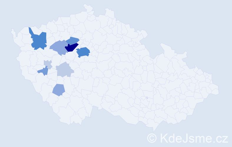 Příjmení: 'Burle', počet výskytů 33 v celé ČR