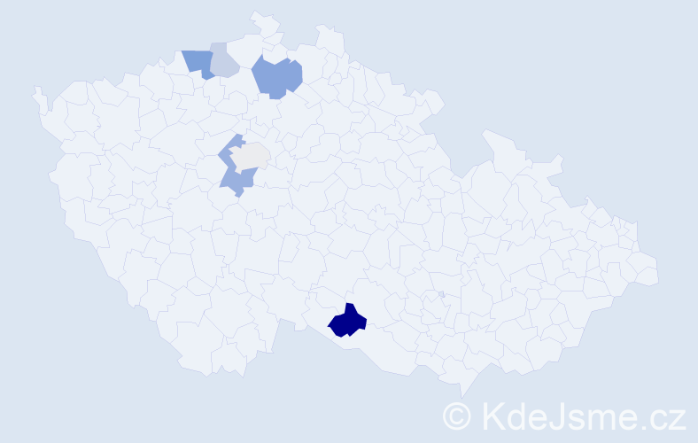 Příjmení: 'Kollinová', počet výskytů 12 v celé ČR