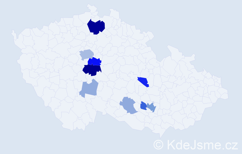 Příjmení: 'Vieweghová', počet výskytů 28 v celé ČR