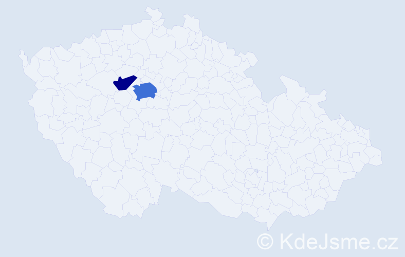Příjmení: 'Bušniaková', počet výskytů 5 v celé ČR