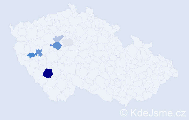 Příjmení: 'Langmeierová', počet výskytů 14 v celé ČR