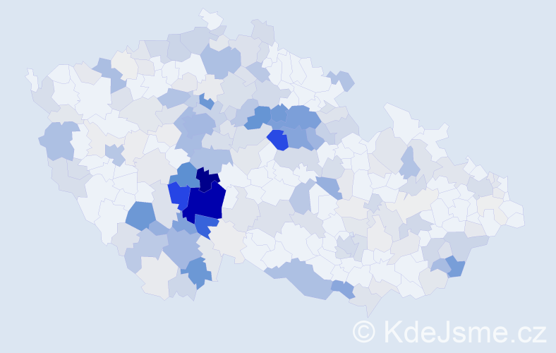 Příjmení: 'Šimáková', počet výskytů 913 v celé ČR