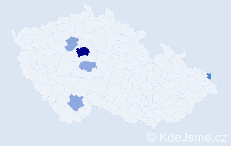 Příjmení: 'Goetzová', počet výskytů 18 v celé ČR