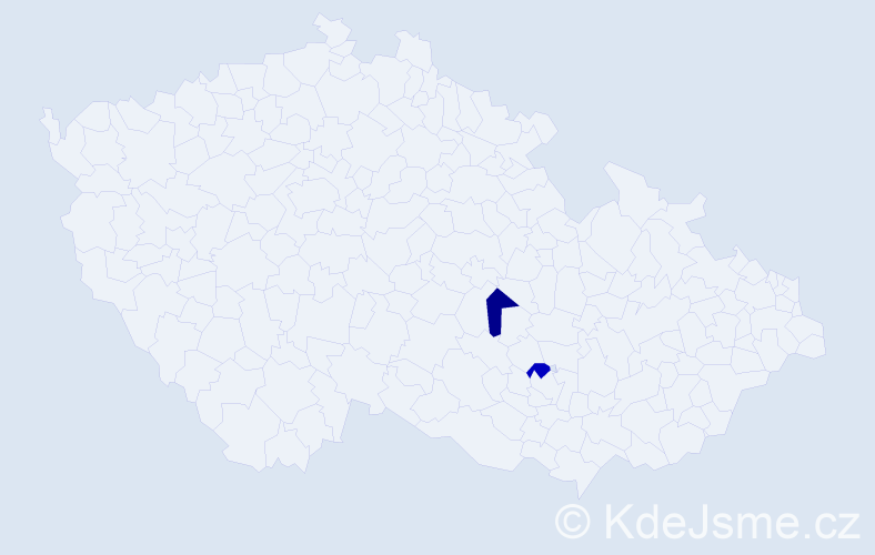 Příjmení: 'Kikiela', počet výskytů 2 v celé ČR