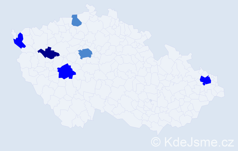 Příjmení: 'Krešová', počet výskytů 11 v celé ČR