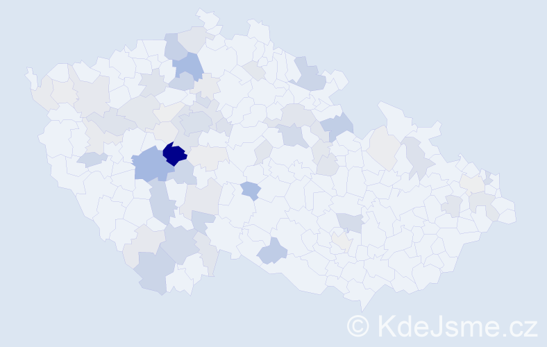 Příjmení: 'Vandas', počet výskytů 206 v celé ČR