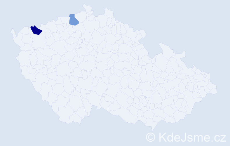 Příjmení: 'Larionov', počet výskytů 2 v celé ČR
