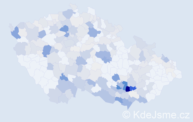 Příjmení: 'Floriánová', počet výskytů 938 v celé ČR