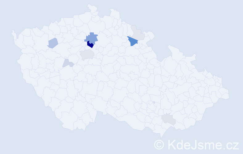 Příjmení: 'Goldšmídová', počet výskytů 40 v celé ČR