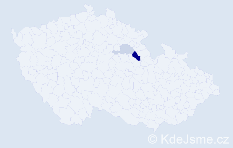 Příjmení: 'Menglér', počet výskytů 4 v celé ČR