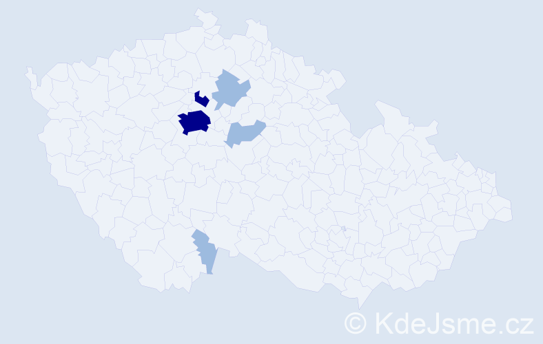 Příjmení: 'Rieggerová', počet výskytů 11 v celé ČR