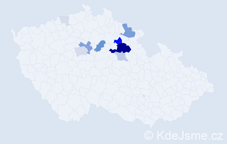 Příjmení: 'Erbsová', počet výskytů 47 v celé ČR