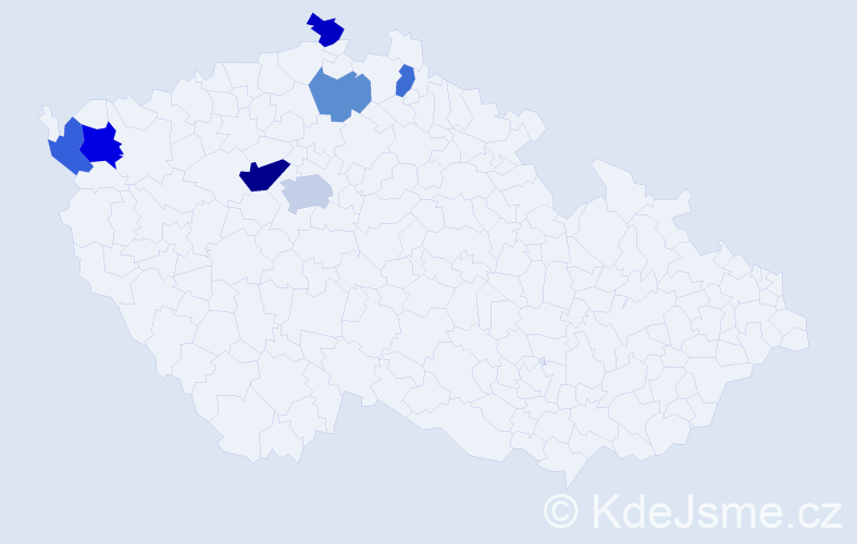 Příjmení: 'Kovalenko', počet výskytů 11 v celé ČR