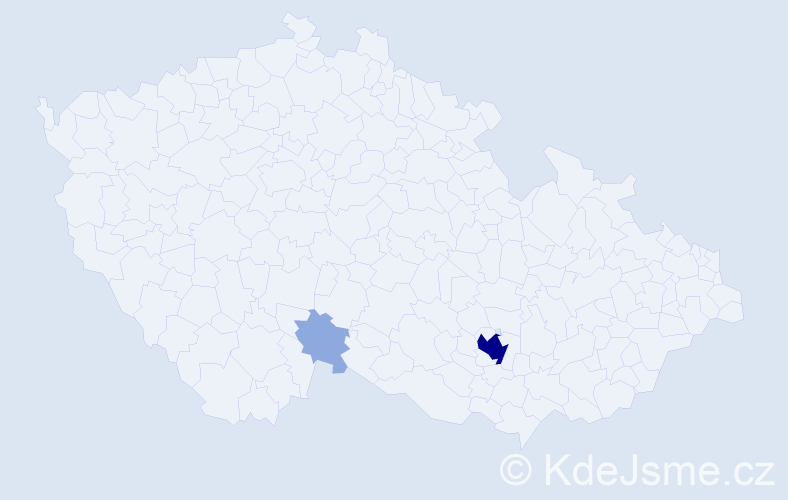 Příjmení: 'Imrecze', počet výskytů 6 v celé ČR